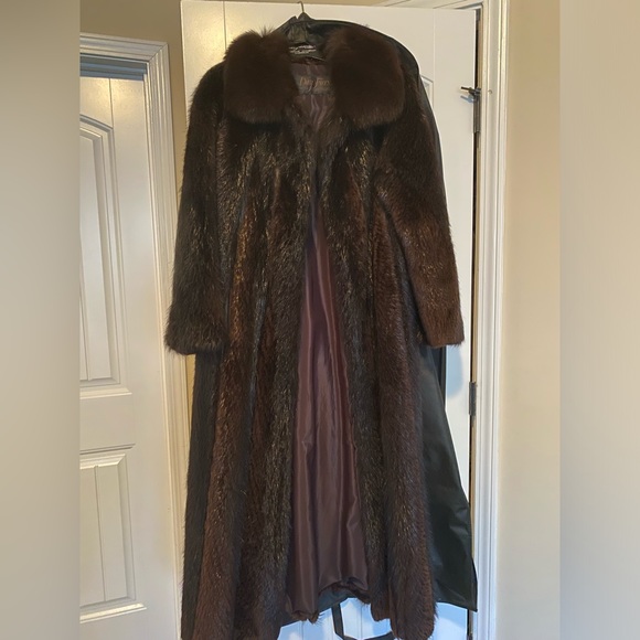 REAL FUR Brown Coat
